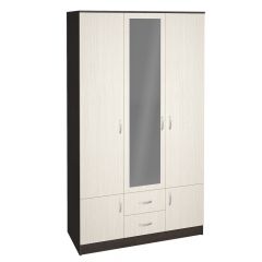 Шкаф Ронда ШК-3 с зеркалом (Венге/Беленый дуб) в Озерске - ozersk.mebel24.online | фото
