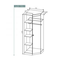 СКАНДИ ШДУ765.1 Шкаф угловой в Озерске - ozersk.mebel24.online | фото 2