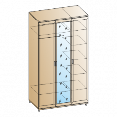 Спальня Мелисса композиция 3 (Гикори Джексон светлый) в Озерске - ozersk.mebel24.online | фото 4