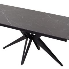 Стол FORIO 160 MATT BLACK MARBLE SOLID CERAMIC / BLACK, ®DISAUR в Озерске - ozersk.mebel24.online | фото 5