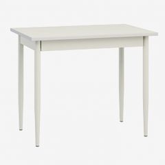Стол Темп 1 (белый/кромка ПВХ 2мм/ножки металл белые d40) в Озерске - ozersk.mebel24.online | фото
