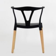 Стул Barneo N-218 Wishbone интерьерный кухонный черный в Озерске - ozersk.mebel24.online | фото 2