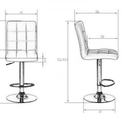 Стул барный DOBRIN KRUGER LM-5009 (черный) в Озерске - ozersk.mebel24.online | фото 2