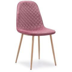 Стул на металлокаркасе Capri pink / wood в Озерске - ozersk.mebel24.online | фото