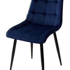 Стул CHIC BLUVEL-86 NAVY BLUE / черный каркас М-City в Озерске - ozersk.mebel24.online | фото
