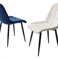Стул CHIC BLUVEL-86 NAVY BLUE / черный каркас М-City в Озерске - ozersk.mebel24.online | фото 2