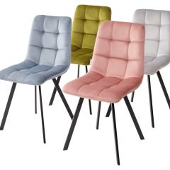 Стул CHILLI SQUARE BLUVEL-03 светло-серый, велюр / черный каркас М-City в Озерске - ozersk.mebel24.online | фото 8