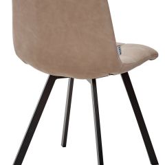 Стул CHILLI SQUARE RU-09 серо-бежевый винтаж, PU / черный каркас М-City в Озерске - ozersk.mebel24.online | фото 3