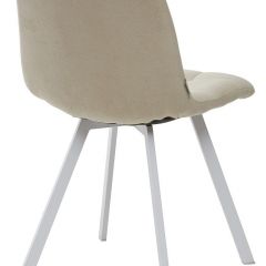 Стул CHILLI SQUARE UF860-01B бежевый, ткань/ белый каркас М-City в Озерске - ozersk.mebel24.online | фото 2