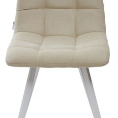 Стул CHILLI SQUARE UF860-01B бежевый, ткань/ белый каркас М-City в Озерске - ozersk.mebel24.online | фото 3