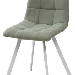 Стул CHILLI SQUARE UF860-11B мятный, ткань/ белый каркас М-City в Озерске - ozersk.mebel24.online | фото