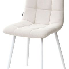 Стул CHILLI UF860-01B бежевый, ткань/белый каркас М-City в Озерске - ozersk.mebel24.online | фото