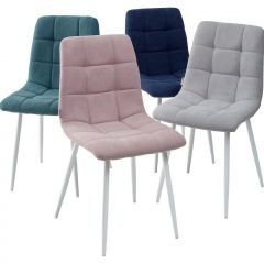 Стул CHILLI UF860-04B сиреневый, ткань/ белый каркас М-City в Озерске - ozersk.mebel24.online | фото 2