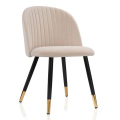 Стул на металлокаркасе Gabi beige / black / gold в Озерске - ozersk.mebel24.online | фото