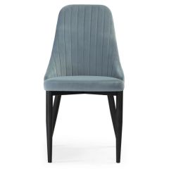 Стул на металлокаркасе Kora light blue / black в Озерске - ozersk.mebel24.online | фото 2