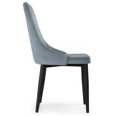 Стул на металлокаркасе Kora light blue / black в Озерске - ozersk.mebel24.online | фото 3