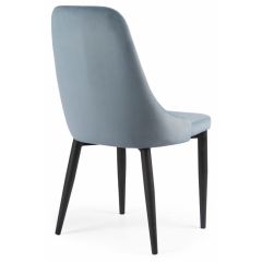 Стул на металлокаркасе Kora light blue / black в Озерске - ozersk.mebel24.online | фото 4