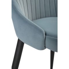 Стул на металлокаркасе Kora light blue / black в Озерске - ozersk.mebel24.online | фото 6