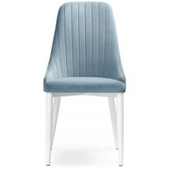 Стул на металлокаркасе Kora light blue / white в Озерске - ozersk.mebel24.online | фото 2