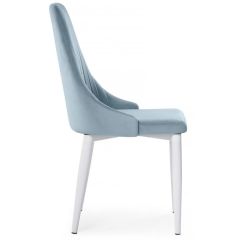 Стул на металлокаркасе Kora light blue / white в Озерске - ozersk.mebel24.online | фото 3