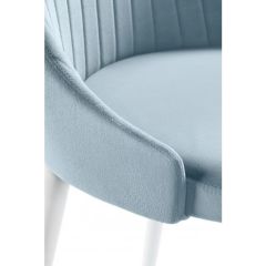 Стул на металлокаркасе Kora light blue / white в Озерске - ozersk.mebel24.online | фото 6