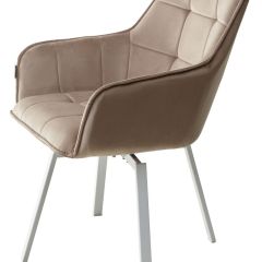 Стул MAVERICK 360 град. поворот. BLUVEL-40 BEIGE/ белый каркас, М-City в Озерске - ozersk.mebel24.online | фото 8