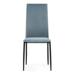 Стул на металлокаркасе Tod light blue / black в Озерске - ozersk.mebel24.online | фото