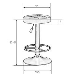 Табурет барный DOBRIN BRUNO LM-5008 (фиолетовый) в Озерске - ozersk.mebel24.online | фото 2