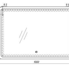 Зеркало Dream 100 alum с подсветкой Sansa (SD1024Z) в Озерске - ozersk.mebel24.online | фото 7
