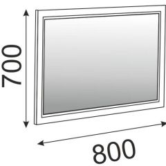 Зеркало в раме М15 Беатрис (дуб млечный) в Озерске - ozersk.mebel24.online | фото 2