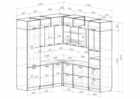 АЛЬБА Кухонный гарнитур Гранд Прайм  (2200*2500 мм) в Озерске - ozersk.mebel24.online | фото 2