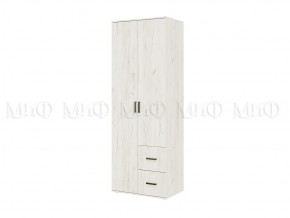 АЛТЕЯ Шкаф 2-х ств (Дуб крафт белый) в Озерске - ozersk.mebel24.online | фото 1