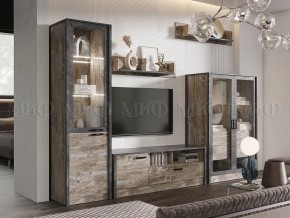 Амели Шкаф-стекло (Дуб Юкон-Бетон темный) в Озерске - ozersk.mebel24.online | фото 3