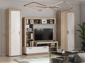 Ангара Пенал (Белый глянец/Сонома) в Озерске - ozersk.mebel24.online | фото 3