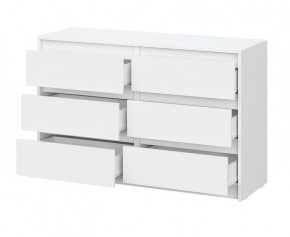 АЙДЕН КМ06-1200 Комод 6 ящиков (белый) в Озерске - ozersk.mebel24.online | фото 2