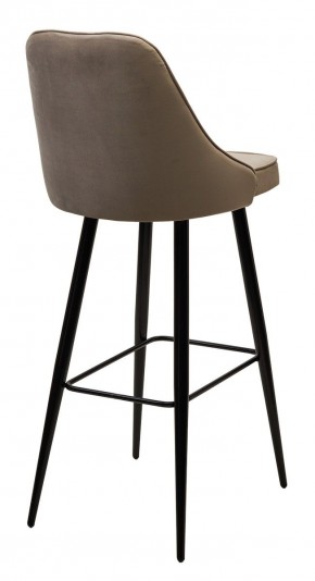 Барный стул NEPAL-BAR БЕЖЕВЫЙ #5, велюр/ черный каркас (H=78cm) М-City в Озерске - ozersk.mebel24.online | фото 2
