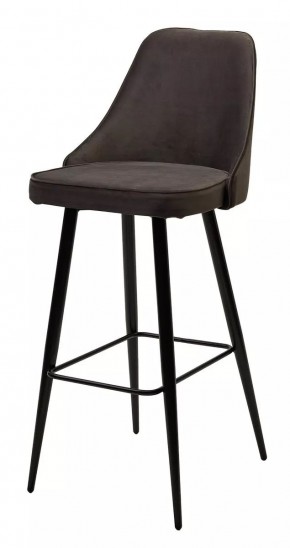 Барный стул NEPAL-BAR ГРАФИТ #14, велюр/ черный каркас (H=78cm) М-City в Озерске - ozersk.mebel24.online | фото 1