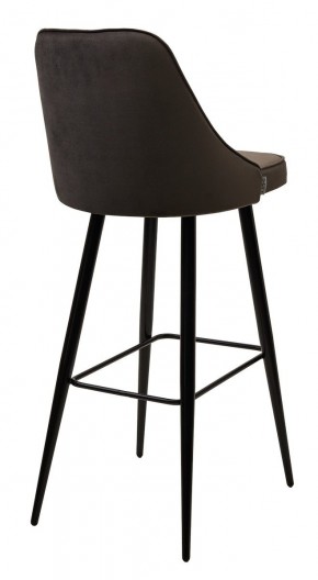 Барный стул NEPAL-BAR ГРАФИТ #14, велюр/ черный каркас (H=78cm) М-City в Озерске - ozersk.mebel24.online | фото 2