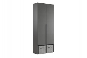 БАСКО Прихожая К1 (графит) в Озерске - ozersk.mebel24.online | фото 4