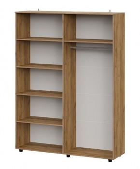 БАЙКАЛ Шкаф четырехстворчатый (Графит/Дуб золотой) в Озерске - ozersk.mebel24.online | фото 2