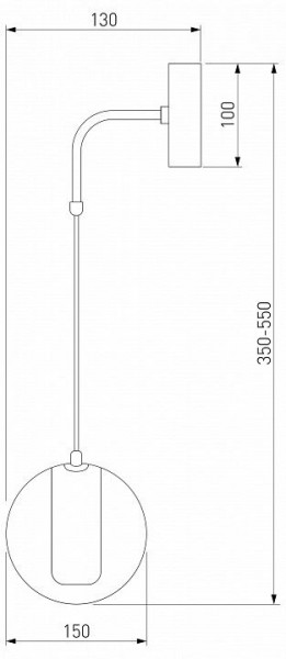 Бра Eurosvet Cobble 50258 LED дымчатый в Озерске - ozersk.mebel24.online | фото 2