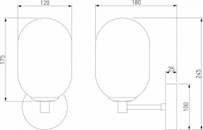 Бра Eurosvet Loona 60161 латунь в Озерске - ozersk.mebel24.online | фото 4