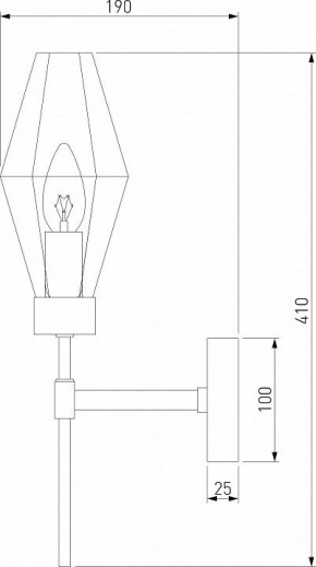 Бра Eurosvet Prism 60143/1 хром в Озерске - ozersk.mebel24.online | фото 2
