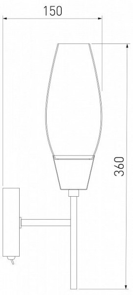 Бра Eurosvet Thalia 60140/1 сатин-никель в Озерске - ozersk.mebel24.online | фото 3