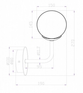 Бра Maytoni Erich MOD221-WL-01-N в Озерске - ozersk.mebel24.online | фото 3
