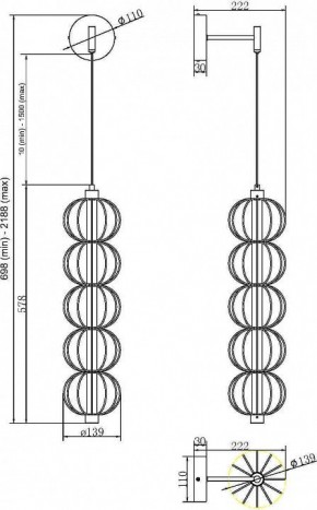 Бра Maytoni Golden Cage MOD216WL-L10G3K в Озерске - ozersk.mebel24.online | фото 2