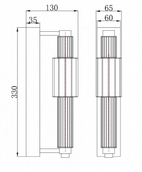 Бра Maytoni Verticale MOD308WL-L9GR3K в Озерске - ozersk.mebel24.online | фото 3