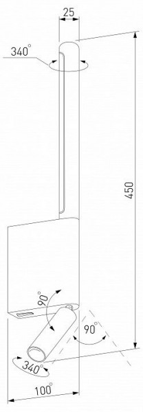 Бра с подсветкой Elektrostandard Sarca a066403 в Озерске - ozersk.mebel24.online | фото 4