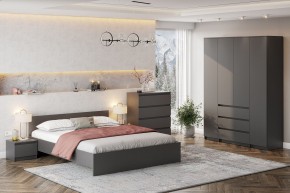 ДЕНВЕР Шкаф четырехстворчатый (Графит серый) в Озерске - ozersk.mebel24.online | фото 3