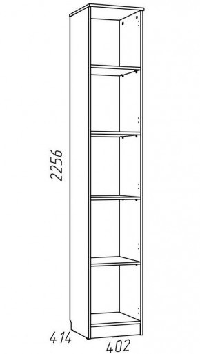 Детская Фанк Шкаф для книг НМ 013.03-01 М в Озерске - ozersk.mebel24.online | фото 3